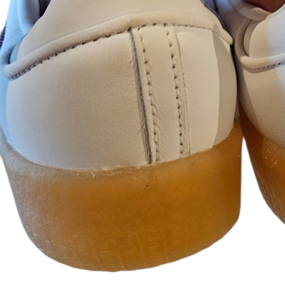 Adidas Originals Sambae Sneakers White and Burgundy Womens NEW - Picture 6 of 8